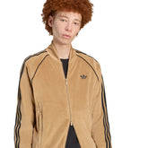 Felpa Uomo Adidas SST Adicolor Velour Marrone | NonSoloSport