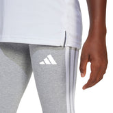 Leggings Bambino Adidas Stylish 3 Stripes Grigio | NonSoloSport