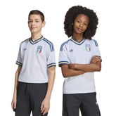Maglia Calcio Ragazzo Adidas Trasferta Italia 26 Bianco Azzurro | NonSoloSport
