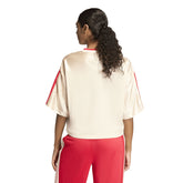 T-Shirt Donna Adidas Stadium Mesh Beige Rosso | NonSoloSport