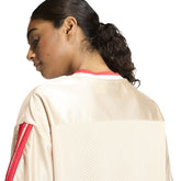 T-Shirt Donna Adidas Stadium Mesh Beige Rosso | NonSoloSport