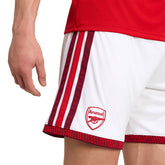 Shorts Calcio Uomo Adidas Home Arsenal FC 26/27 Bianco Rosso | NonSoloSport