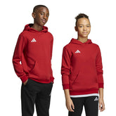 Felpa Ragazzo Adidas Entrada26 Rosso Bianco | NonSoloSport