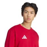 Felpa Uomo Adidas Entrada26 Sweat Rosso Bianco | NonSoloSport