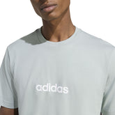 T-Shirt Uomo Adidas Essentials Linear Single Verde Acqua | NonSoloSport