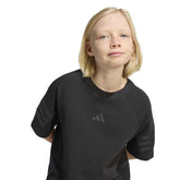 T-Shirt Ragazzo Adidas Future Icons 3 Stripes Nero | NonSoloSport