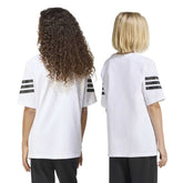 T-Shirt Ragazzo Adidas Future Icons Bianco Nero | NonSoloSport