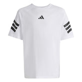 T-Shirt Ragazzo Adidas Future Icons Bianco Nero | NonSoloSport