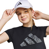 T-Shirt Bambino Adidas Girls Animal Big Logo Nero | NonSoloSport