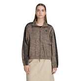 Giacca Donna Adidas Firebird Oversize Denim Marrone | NonSoloSport