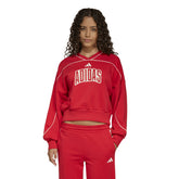 Felpa Donna Adidas Stadium Rosso Bianco | NonSoloSport