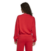 Felpa Donna Adidas Stadium Rosso Bianco | NonSoloSport