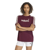 T-Shirt Donna Adidas 3-Stripes Slim Bordeaux | NonSoloSport