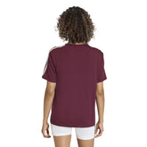 T-Shirt Donna Adidas 3-Stripes Slim Bordeaux | NonSoloSport
