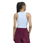 Canotta Donna Adidas Essentials Ribbed Azzurro | NonSoloSport
