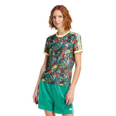 T-Shirt Donna Adidas Originals x Liberty London 3 Stripes Verde Multicolor | NonSoloSport
