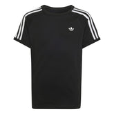 T-Shirt Ragazzo Adidas 3 Stripes Nero Bianco | NonSoloSport