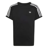 T-Shirt Ragazzo Adidas 3 Stripes Nero Bianco | NonSoloSport