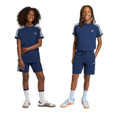 Shorts Ragazzo Adidas 3 Stripes Blu | NonSoloSport