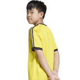 T-Shirt Ragazzo Adidas 3 Stripes Giallo Nero | NonSoloSport