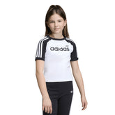 T-Shirt Ragazzo Adidas Logo Bianco Nero | NonSoloSport