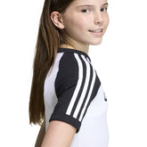 T-Shirt Ragazzo Adidas Logo Bianco Nero | NonSoloSport