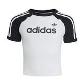 T-Shirt Ragazzo Adidas Logo Bianco Nero | NonSoloSport