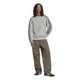 Maglione Uomo Adidas 3-Stripes Fluffy Knit Grigio | NonSoloSport