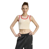 Canotta Donna Adidas Stadium Beige Rosso | NonSoloSport
