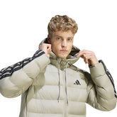 Piumino Uomo Adidas Essentials 3 Stripes Grigio | NonSoloSport
