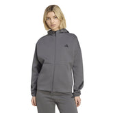 Felpa Donna Adidas Z.N.E Grigio | NonSoloSport