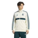 Giacca Allenamento Uomo Adidas Originals Real Madrid Beige Verde | NonSoloSport