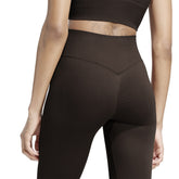 Leggings Donna Adidas Workout Essentials Leggings Knit Scrunch Marrone | NonSoloSport