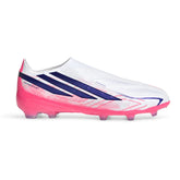 Scarpa da Calcio Ragazzo Adidas F50 Hyperfast Elite Laceless Terreni Compatti Bianco Viola Rosa | NonSoloSport