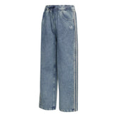 Pantalone Ragazzo Adidas Firebird Loose Denim Blu | NonSoloSport