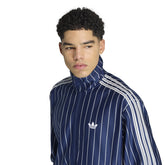 Felpa Uomo Adidas Firebird Pinstripes Blu Scuro | NonSoloSport