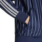 Felpa Uomo Adidas Firebird Pinstripes Blu Scuro | NonSoloSport
