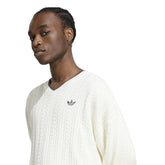 Maglione Uomo Adidas Cable Knit Bianco | NonSoloSport