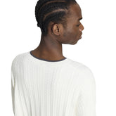 Maglione Uomo Adidas Cable Knit Bianco | NonSoloSport
