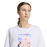 T-Shirt Donna Adidas Secret Paths Bianco | NonSoloSport