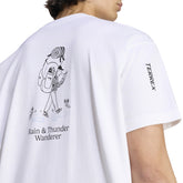 T-Shirt Uomo Adidas Terrex Wandered Bianco | NonSoloSport