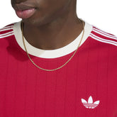 T-Shirt Uomo Adidas Drop Needle 3 Stripes Rosso | NonSoloSport