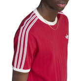 T-Shirt Uomo Adidas Drop Needle 3 Stripes Rosso | NonSoloSport