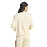 Felpa Donna Adidas Firebird Beige Rosso | NonSoloSport