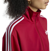 Felpa Donna Adidas Firebird Rosso Bianco | NonSoloSport