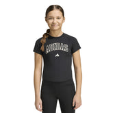 T-Shirt Bambino Adidas Collegiate Nero Bianco | NonSoloSport