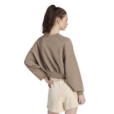 Felpa Donna Adidas Soft Lux Beige | NonSoloSport