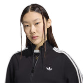 Felpa Donna Adidas Knitted Firebird Nero Bianco | NonSoloSport