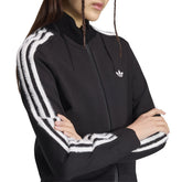 Felpa Donna Adidas Knitted Firebird Nero Bianco | NonSoloSport