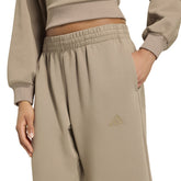 Pantalone Jogger Donna Adidas Soft Lux Beige | NonSoloSport